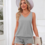 Zeagoo Womens Summer Tank Tops V Neck Sleeveless Tops