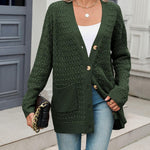 Zeagoo Womens Long Sleeve Chunky Cable Knit Cardigans