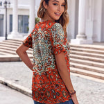 Zeagoo Womens Casual Short Sleeve V Neck Shirts
