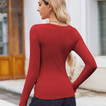 Zeagoo Women's Long Sleeve Scoop Neck Shirts