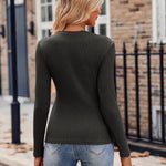 Zeagoo Womens Long Sleeve T Shirts V-Neck Slim Fitted Knit Top