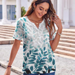 Zeagoo Womens Casual Short Sleeve V Neck Shirts
