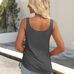 Zeagoo Womens Tank Tops 2 Pack U Neck Sleeveless Tops