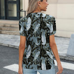 Zeagoo Womens T Shirts Short Sleeve Pleated Dressy Loose Tops
