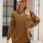 Zeagoo Women's Oversized Sweatshirts Hoodies Side Zipper Pullover