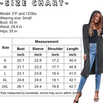 Hooded Long Cardigans Maxi Cardigan with Hood Open Front Lightweight Duster Coat with Pocket - Zeagoo (Us Only)