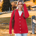 Zeagoo Women's Open Front Oversized Soft Knit Sweater Cardigan