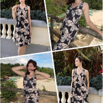 Zeagoo Women's Summer Dress Sleeveless Beach Dress (DE Only)