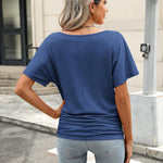 Zeagoo Women's Short Sleeve Shirts V Neck Blouse