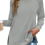 Zeagoo Womens Crewneck Sweatshirt Long Sleeve Tunic Tops