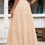 Zeagoo Womens Casual Maxi Skirts High Waist Boho Skirts