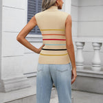 Zeagoo Women's Mock Turtle Neck Sweater Vest Shirts