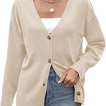 Zeagoo Women's Oversized Button Sweaters Open Front Cardigans