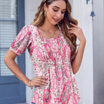 Zeagoo Womens Summer Tops Casual Puff Short Sleeve T Shirts