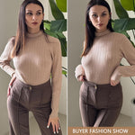 Zeagoo Women's Turtleneck Sweaters Long SleevePullover Tops