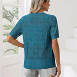 Zeagoo Women's Short Sleeve Cardigan V-Neck Button up Sweater