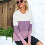 Zeagoo Women's Long Sleeve Sweater Casual Ribbed Knit Pullover