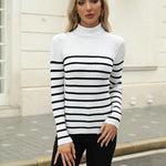 Zeagoo Women's Turtleneck Sweaters Fitted Long Sleeve Shirts