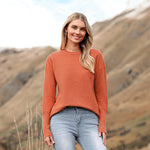 Zeagoo Women's Long Sleeve Sweater Casual Ribbed Knit Pullover