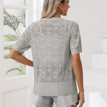 Zeagoo Women's Short Sleeve Cardigan V-Neck Button up Sweater
