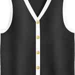 Zeagoo Womens Sweater Vest V Neck Button Down Shirts