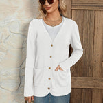 Zeagoo Women's V Neck Button Long Cardigan Sweater