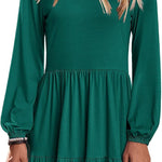 Zeagoo Women's Long-Sleeve V-Neck Winter Dress (DE Only)
