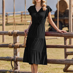 Zeagoo Women's Summer Maxi Dress Casual A Line Beach Dress (DE Only)