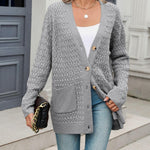 Zeagoo Womens Long Sleeve Chunky Cable Knit Cardigans