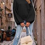 Zeagoo Womens Oversized Sweaters Lantern Sleeve Knit Tops