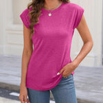 Zeagoo Womens 3 Pack Crewneck Cap Sleeve Tank Tops