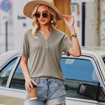 Zeagoo Women's T-Shirt Short Sleeve Basic Long Blouse (DE Only)