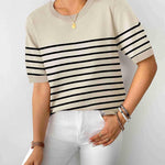 Zeagoo Womens Sweaters Short Sleeve Top