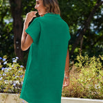 Zeagoo Womens Button Down Shirt Dress Cotton Linen Dress
