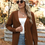 Zeagoo Women's Oversized Button Sweaters Open Front Cardigans