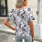 Zeagoo Women's Short Sleeve Shirts V Neck Blouse
