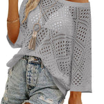 Zeagoo Womens Summer Outfits Crochet Hollow Out Tops
