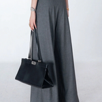 Loose Wide Leg Solid Color Casual Pants Bottoms Trousers