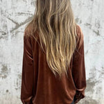 Chest Pocket Velvet Shirt