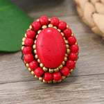 Turquoise Weave Ring