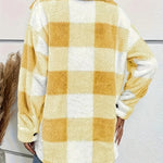 Lina ��� Cozy Plaid Knit Jacket