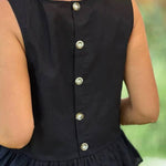 Cotton And Linen Solid Color Sleeveless Top & Wide Leg Pants Two-Piece Set