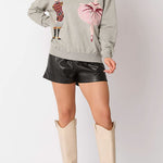 Christmas Soldier Sequined Fashion Casual Sweatshirt