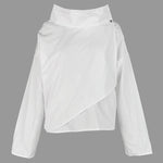 Casual Loose Black Stand Collar Outerwear