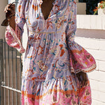 Trendy Floral Chiffon Cake Dress