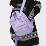Simple Casual 5 Colors Canvas Backpack
