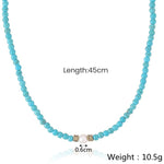 Turquoise & Pearl Necklace