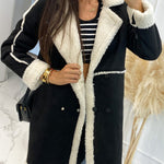Fashionable Lamb Wool Patchwork Casual Jacket