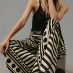 Loose Wide Leg Polka-Dot Striped Casual Pants Bottoms Trousers