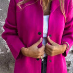 Solid Color Casual Women's Coat
